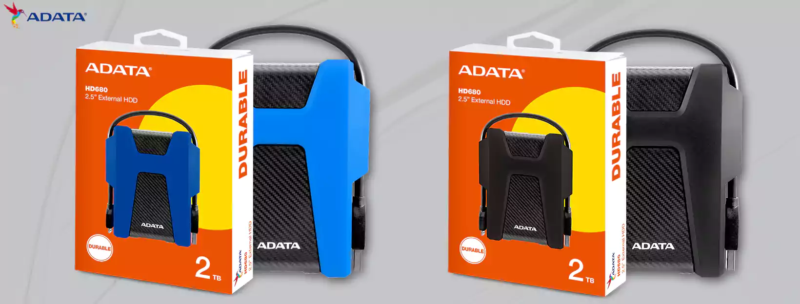 هارد اکسترنال ای دیتا مدل ADATA HD680 ظرفیت 2 ترابایت