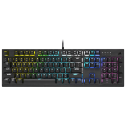 کیبورد گیمینگ مکانیکی کورسیر مدل K60 RGB PRO CHERRY VIOLA