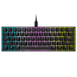 کیبورد گیمینگ مکانیکی کورسیر مدل K60 RGB PRO CHERRY VIOLA