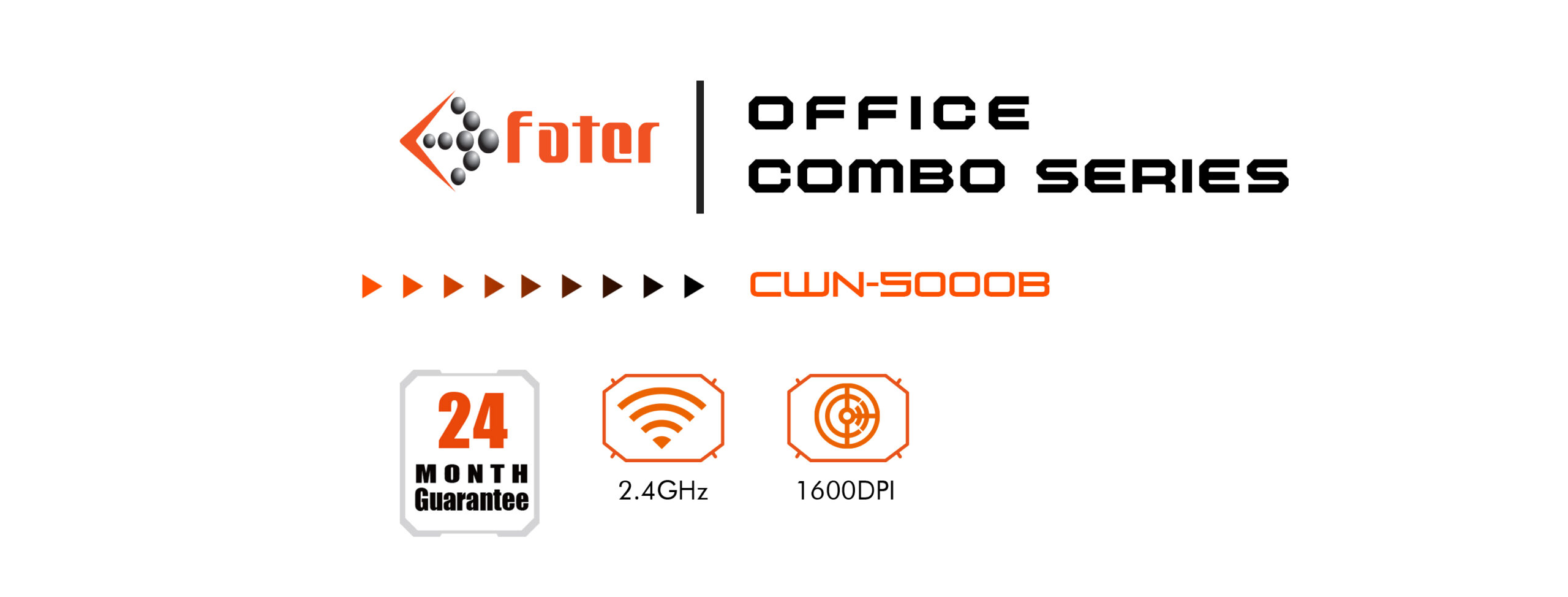 ماوس و کیبورد بی سیم فاطر مدل Fater CWN-5100B