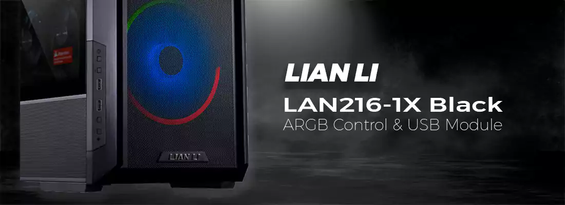 هاب و کنترلر کیس LANCOOL 216 لیان لی مدل LAN216-1X Black