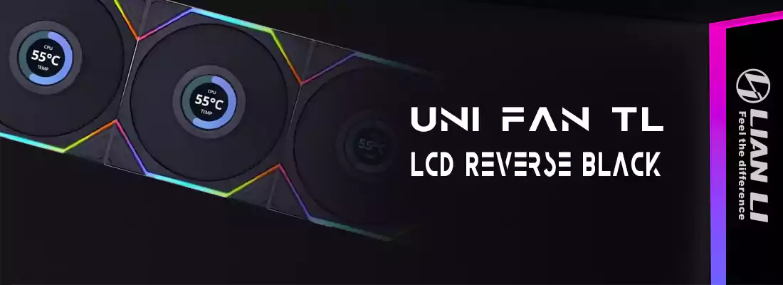 فن کیس لیان لی مدل UNI FAN TL LCD Reverse 120 Black