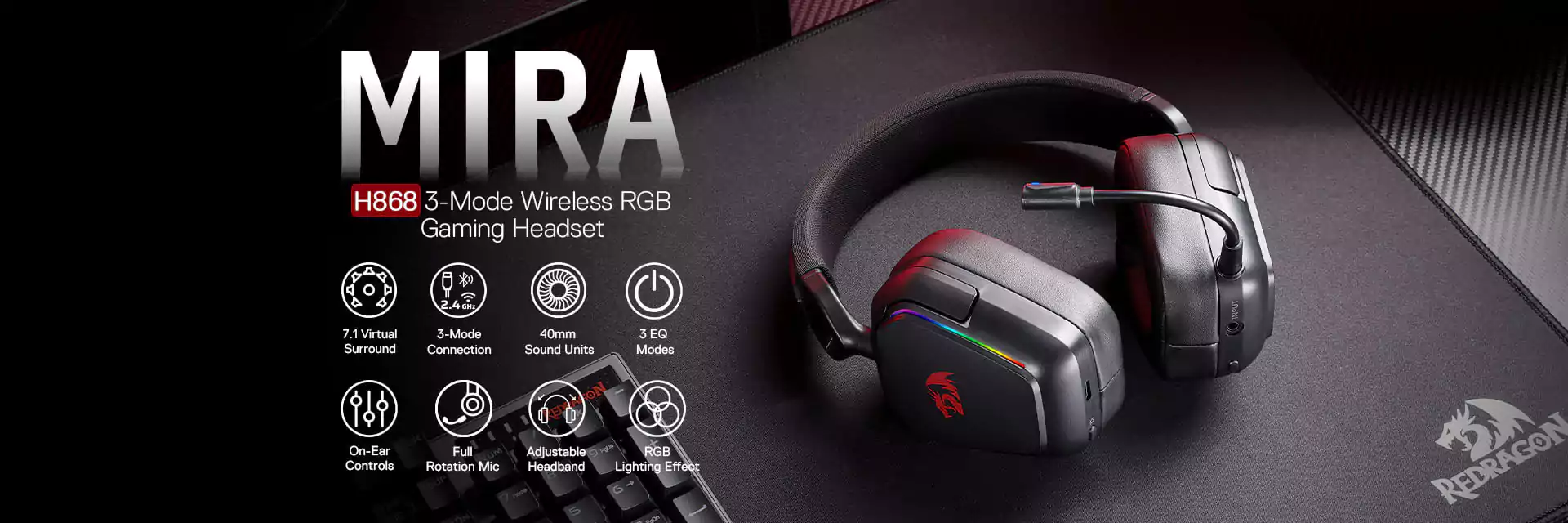 هدست ردراگون Redragon MIRA H868