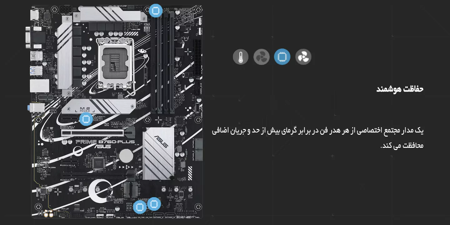 مادربرد ایسوس مدل PRIME B760M-PLUS D5