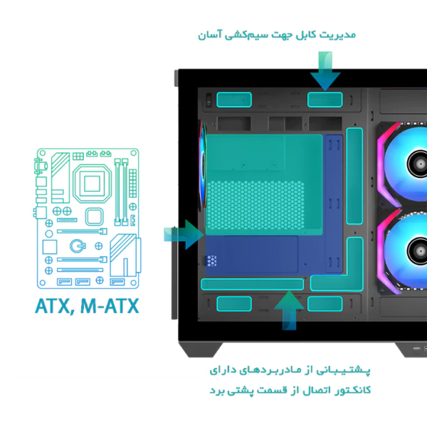 کیس گیمینگ اوست GT-AQ12-MB